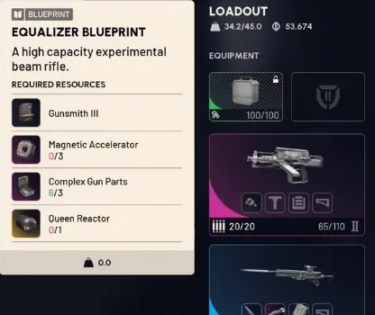 equalizer blueprint arc raiders